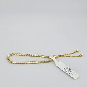 Dainty 925 Sterling Silver Bracelet with Round Gemstones Adjustable & Gift-Ready